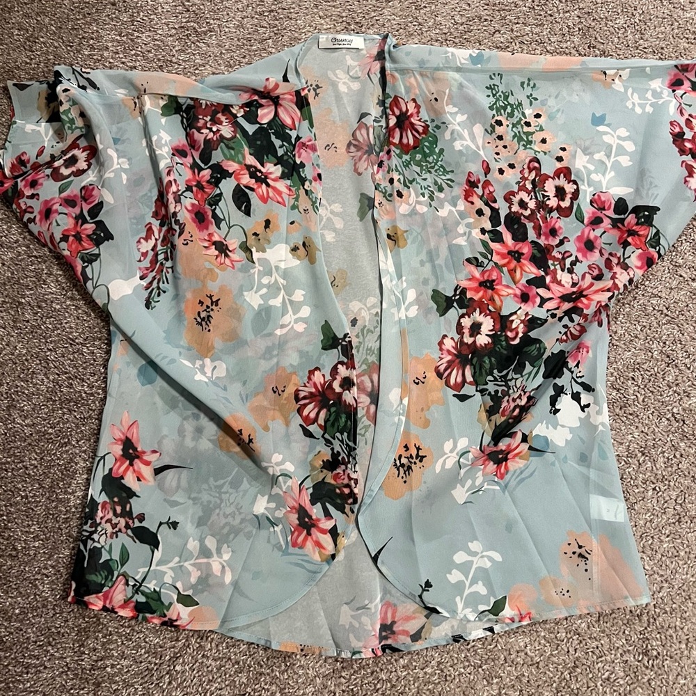 Floral Sheer Women's Top